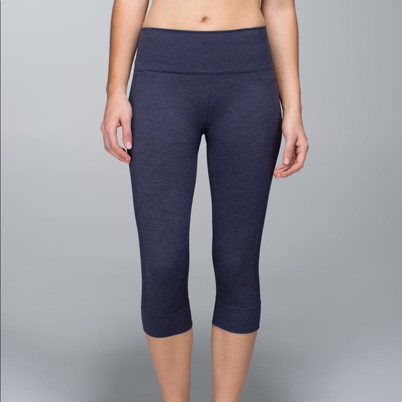 lululemon athletica Pants - Navy Blue lululemon crop leggings